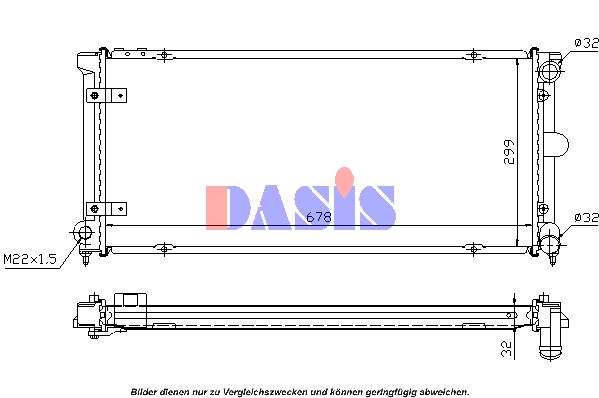 AKS DASIS Radiators, Motora dzesēšanas sistēma 330170N